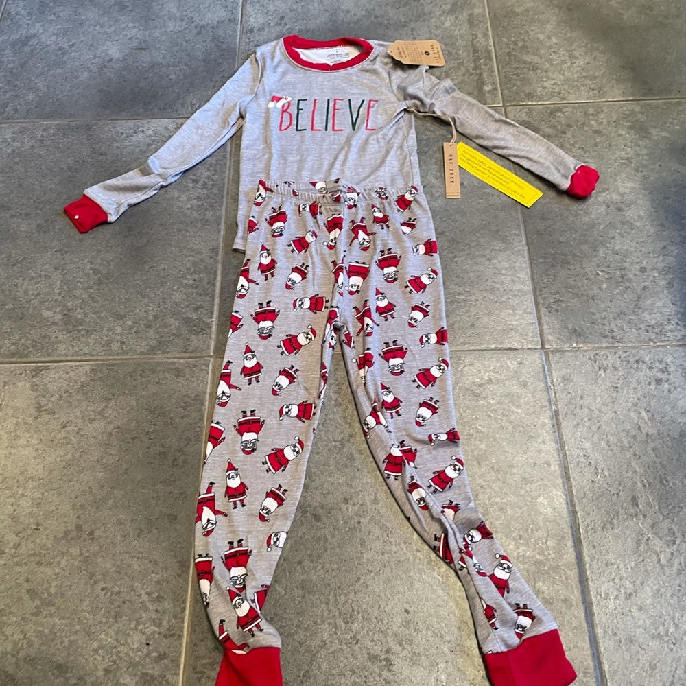 Rae Dunn believe Santa Christmas pajamas